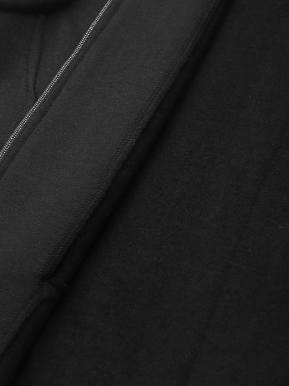 Solid Tailored Sleeveless Fleece Jacket
