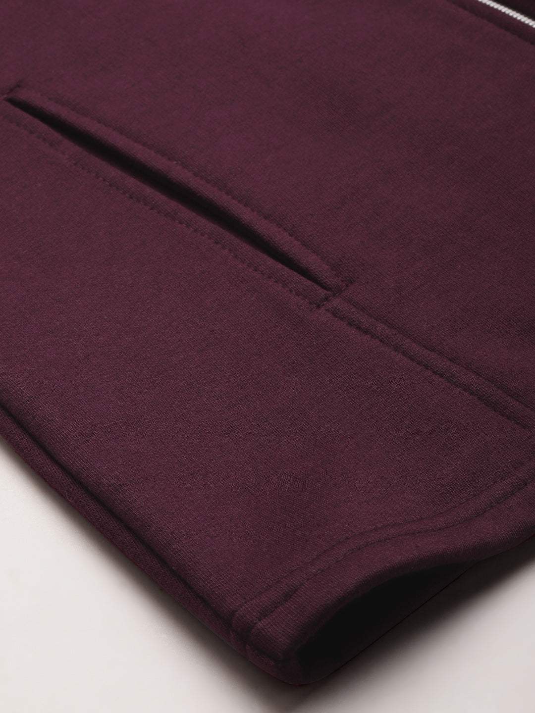 Solid Tailored Sleeveless Fleece Jacket