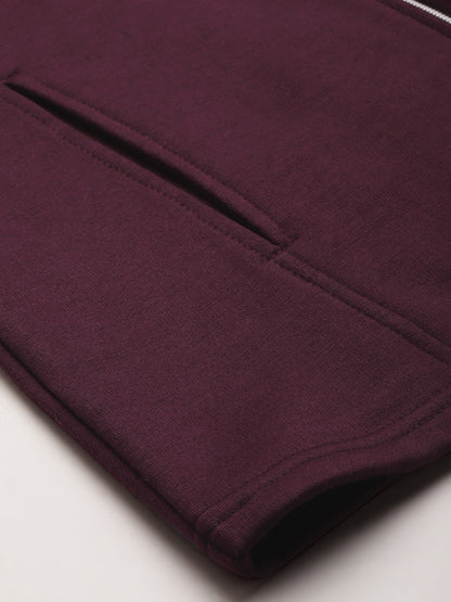 Solid Tailored Sleeveless Fleece Jacket