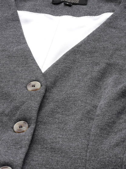 V-Neck Fleece Waistcoat