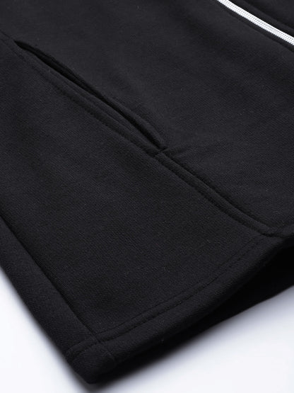 Henley Collar Sleeveless Fleece Zip Detail Tailored Jacket