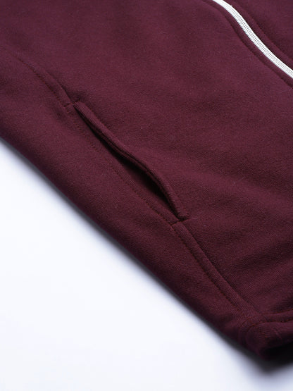 Henley Collar Sleeveless Fleece Zip Detail Tailored Jacket