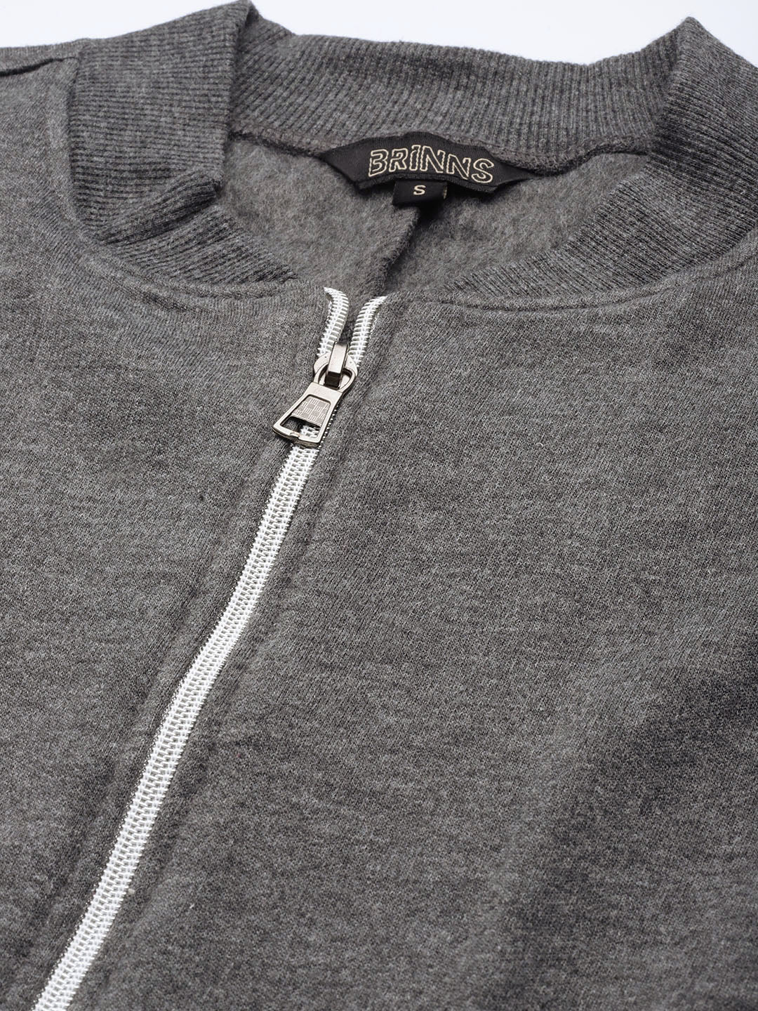 Henley Collar Sleeveless Fleece Zip Detail Tailored Jacket