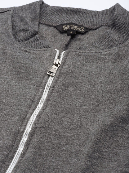 Henley Collar Sleeveless Fleece Zip Detail Tailored Jacket