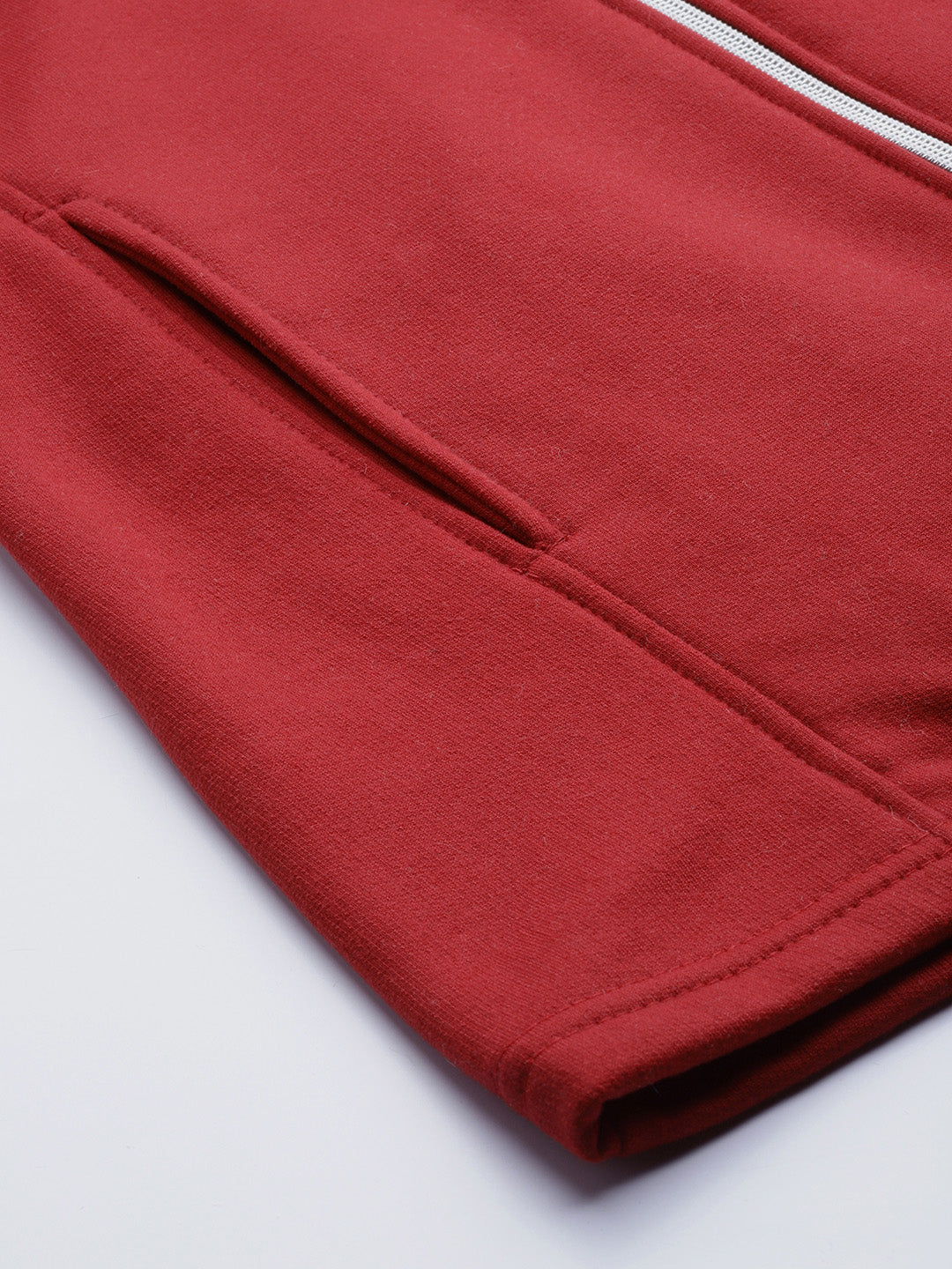 Henley Collar Sleeveless Fleece Zip Detail Tailored Jacket