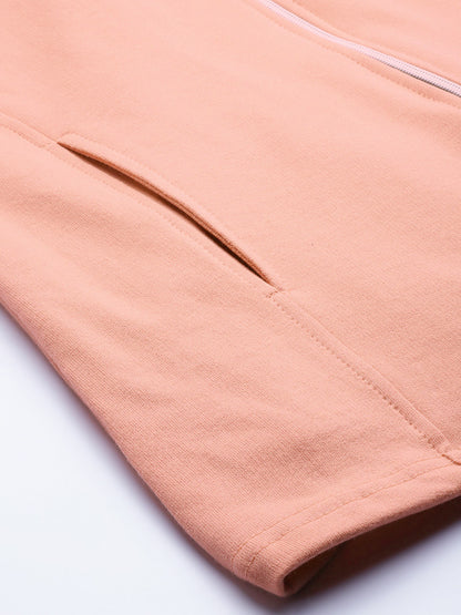 Henley Collar Sleeveless Fleece Zip Detail Tailored Jacket