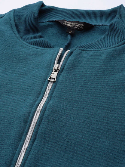 Henley Collar Sleeveless Fleece Zip Detail Tailored Jacket