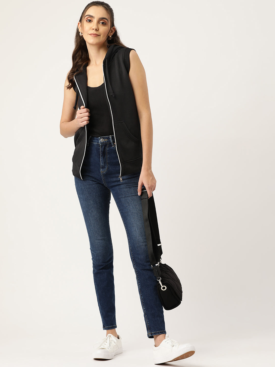 Sleeveless Hooded Sweatshirt