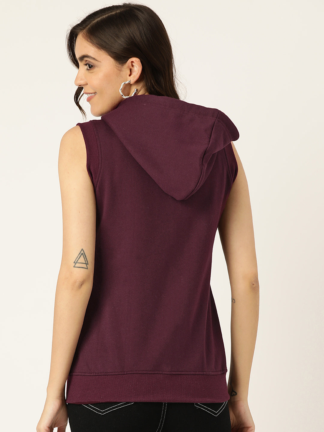 Sleeveless Hooded Sweatshirt