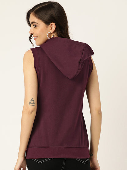Sleeveless Hooded Sweatshirt