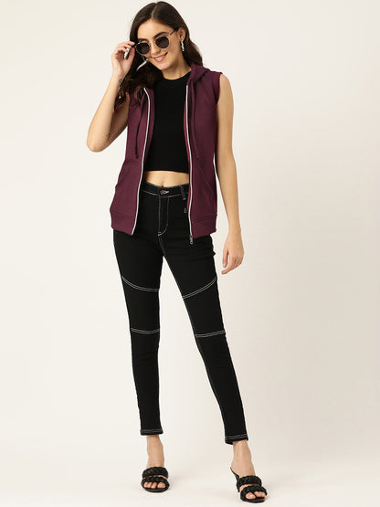 Sleeveless Hooded Sweatshirt