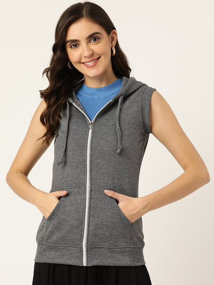 Sleeveless Hooded Sweatshirt