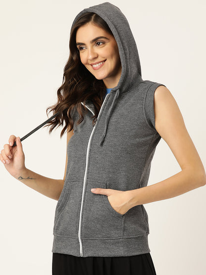 Sleeveless Hooded Sweatshirt