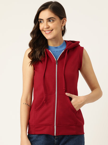 Sleeveless Hooded Sweatshirt