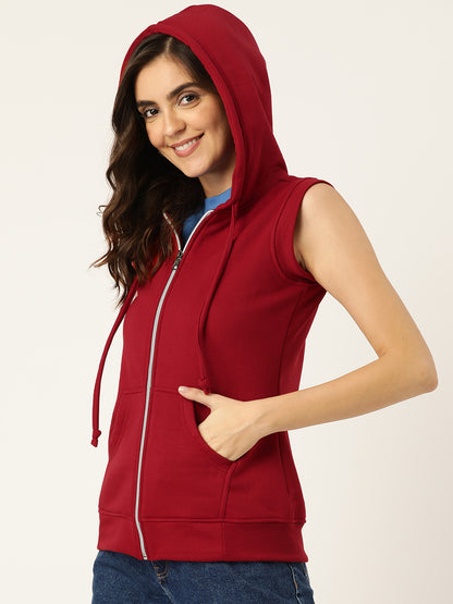 Sleeveless Hooded Sweatshirt