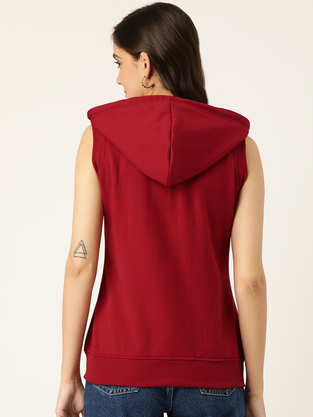 Sleeveless Hooded Sweatshirt
