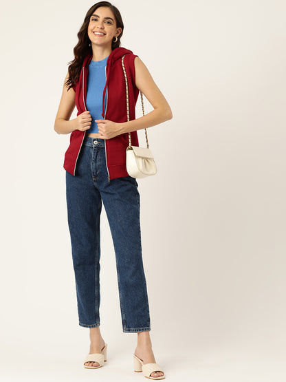 Sleeveless Hooded Sweatshirt