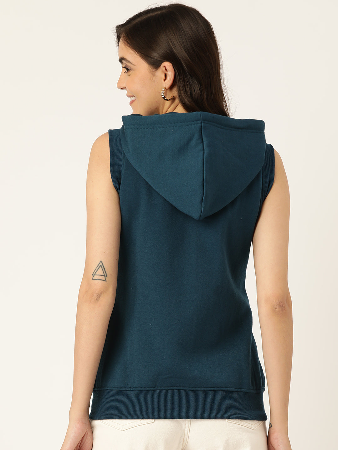 Sleeveless Hooded Sweatshirt