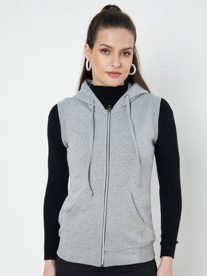 Sleeveless Hooded Sweatshirt