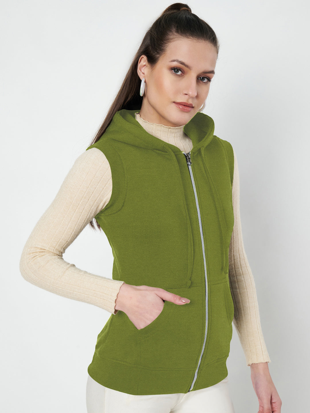 Sleeveless Hooded Sweatshirt