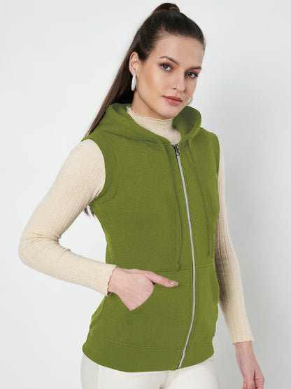 Sleeveless Hooded Sweatshirt