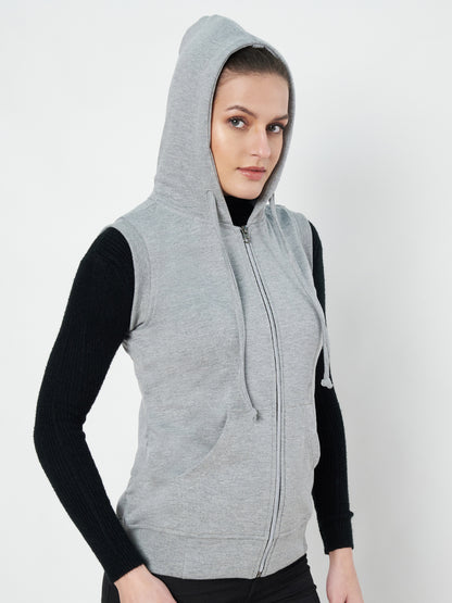 Sleeveless Hooded Sweatshirt