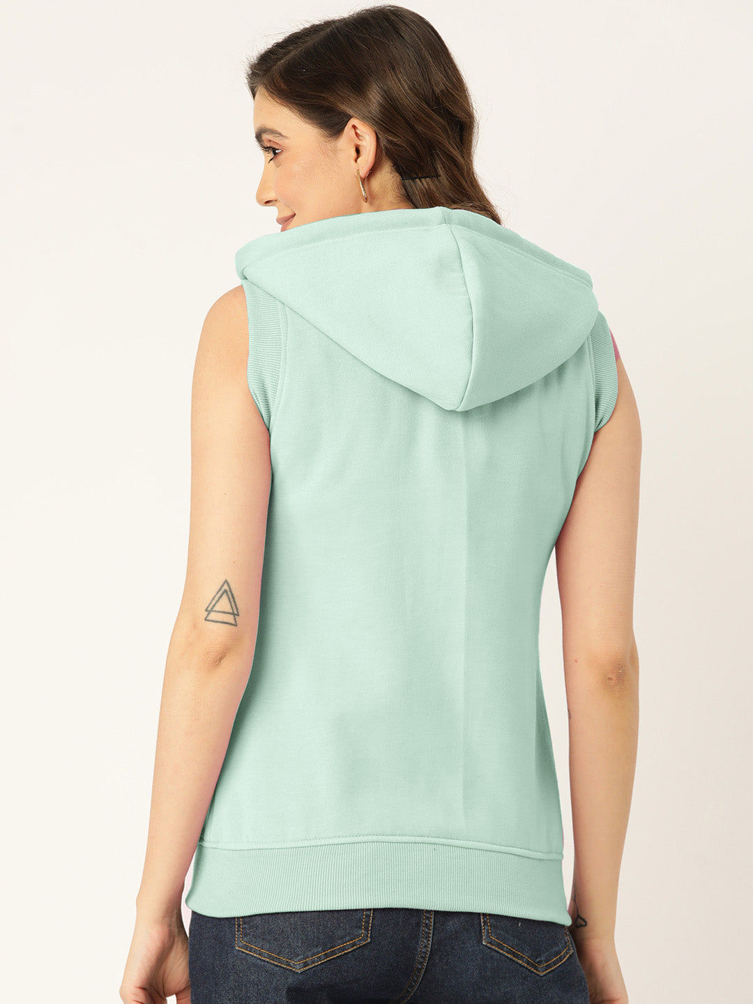 Sleeveless Hooded Sweatshirt