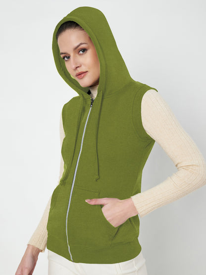 Sleeveless Hooded Sweatshirt