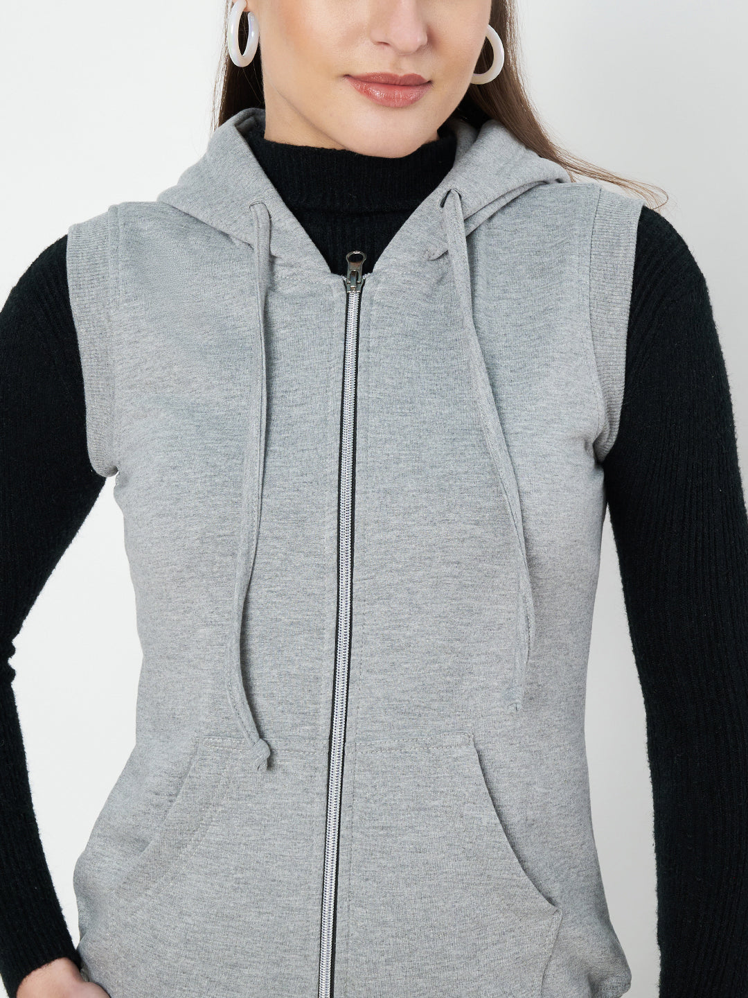 Sleeveless Hooded Sweatshirt