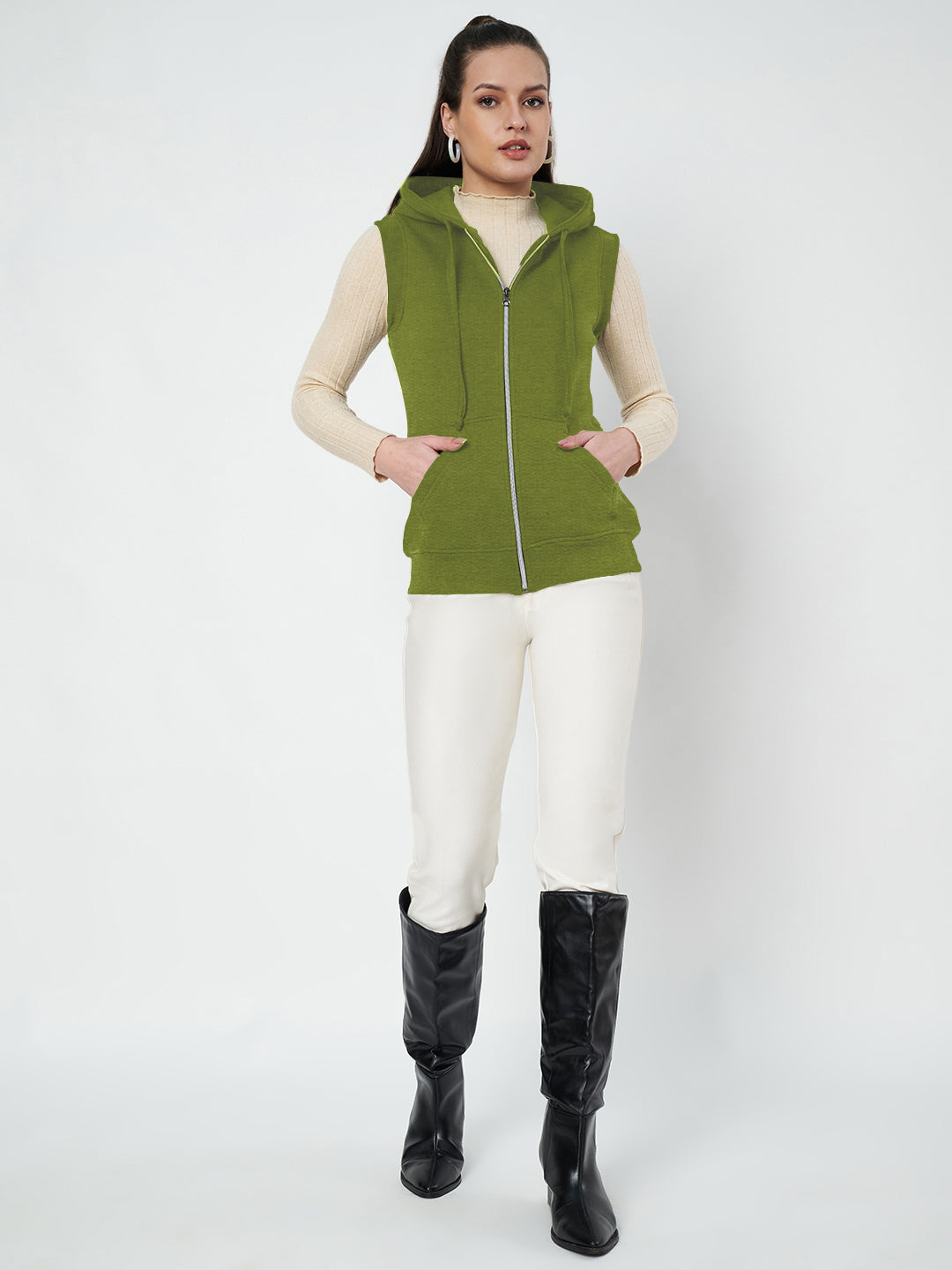 Sleeveless Hooded Sweatshirt