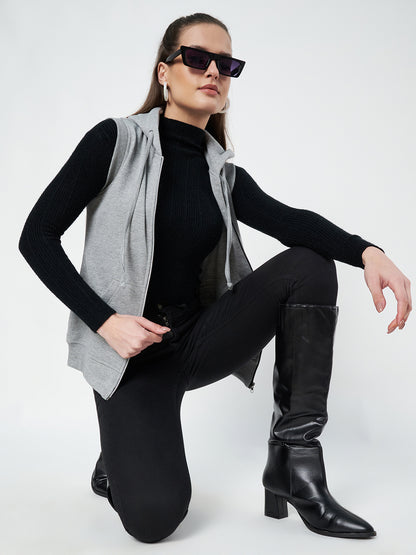 Sleeveless Hooded Sweatshirt