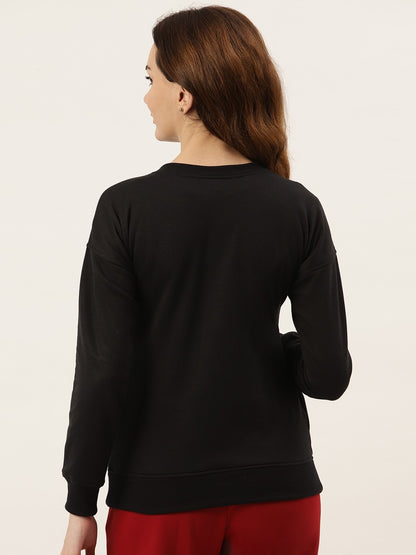 Solid Fleece Pullover Sweatshirt with Pockets