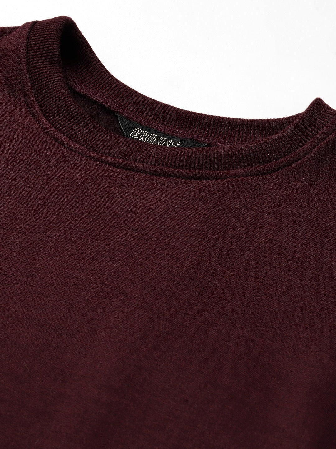 Solid Fleece Pullover Sweatshirt with Pockets