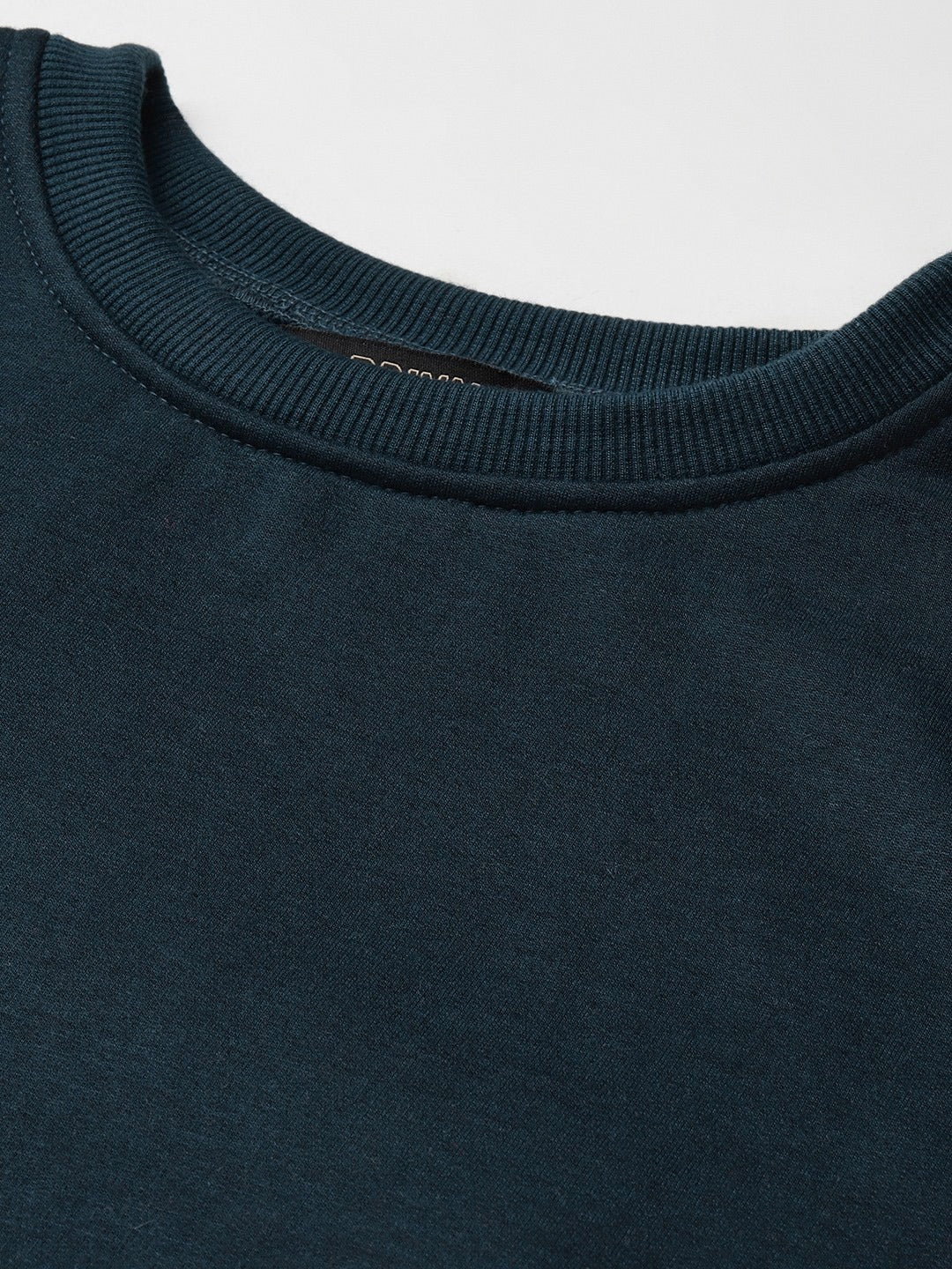 Solid Fleece Pullover Sweatshirt with Pockets