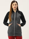 Colourblocked Fleece Hooded Sweatshirt