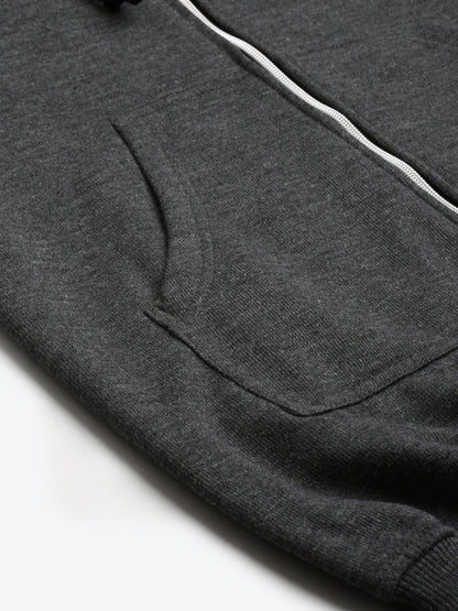 Colourblocked Fleece Hooded Sweatshirt