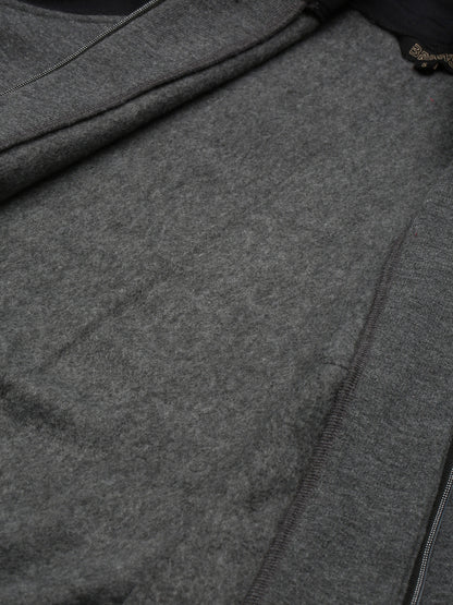 Colourblocked Fleece Hooded Sweatshirt