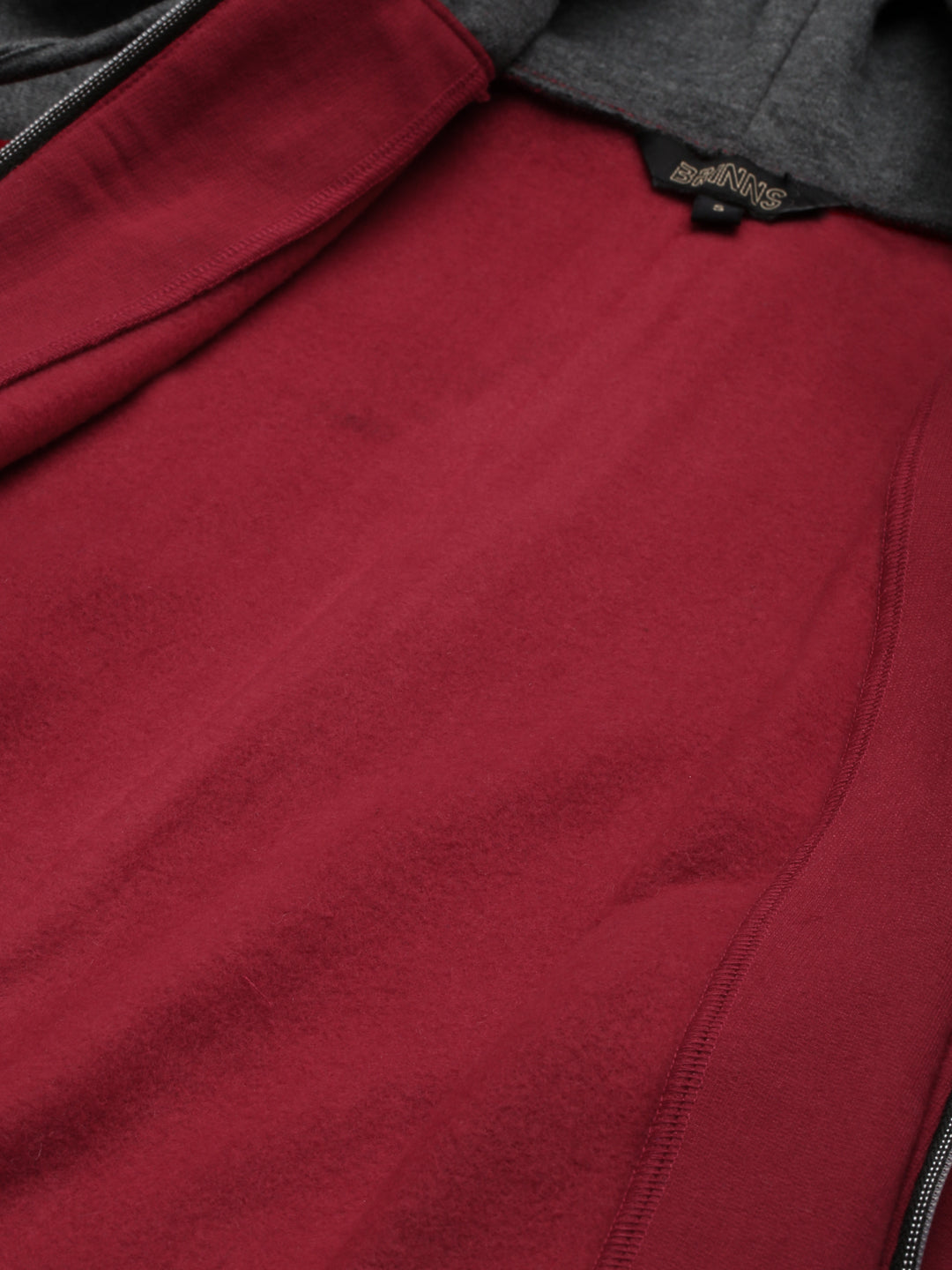 Colourblocked Fleece Hooded Sweatshirt