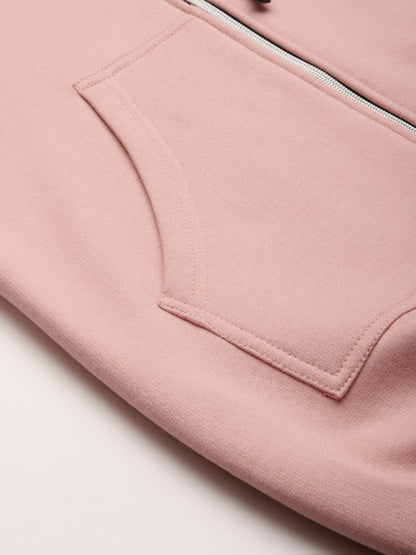 Colourblocked Fleece Hooded Sweatshirt