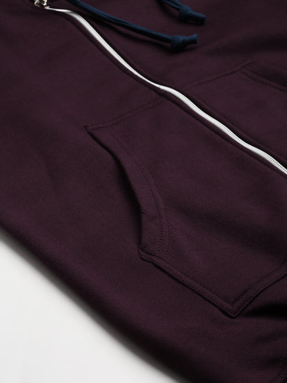 Colourblocked Fleece Hooded Sweatshirt