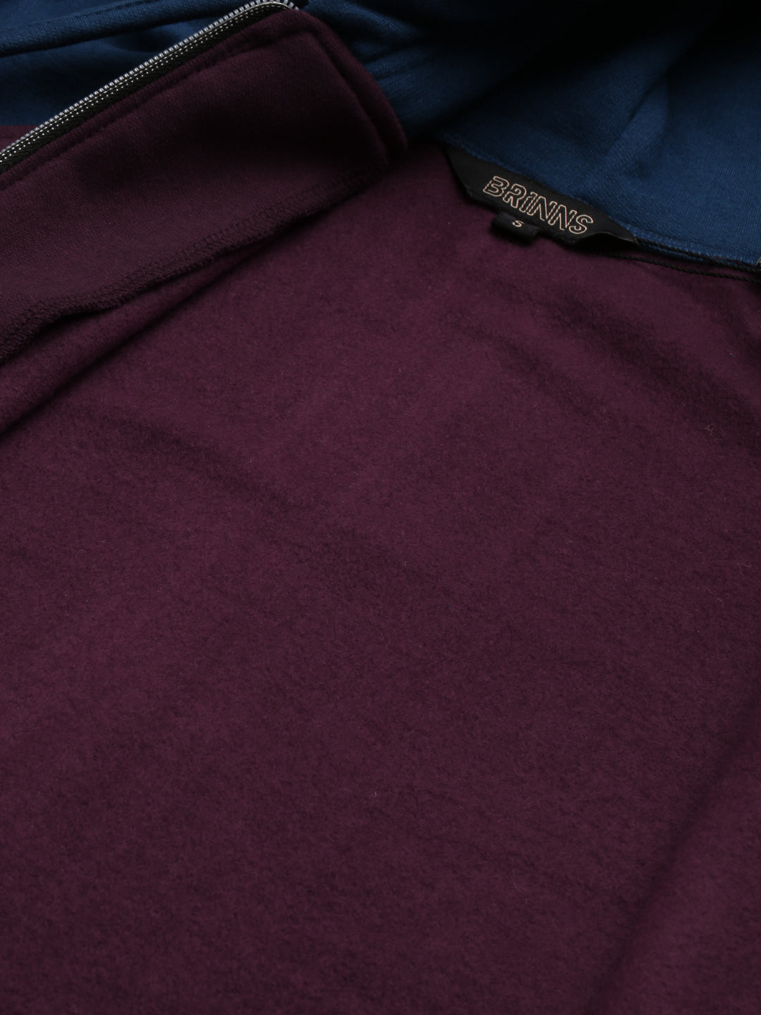 Colourblocked Fleece Hooded Sweatshirt
