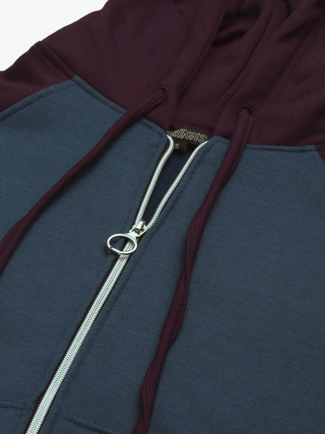 Colourblocked Fleece Hooded Sweatshirt