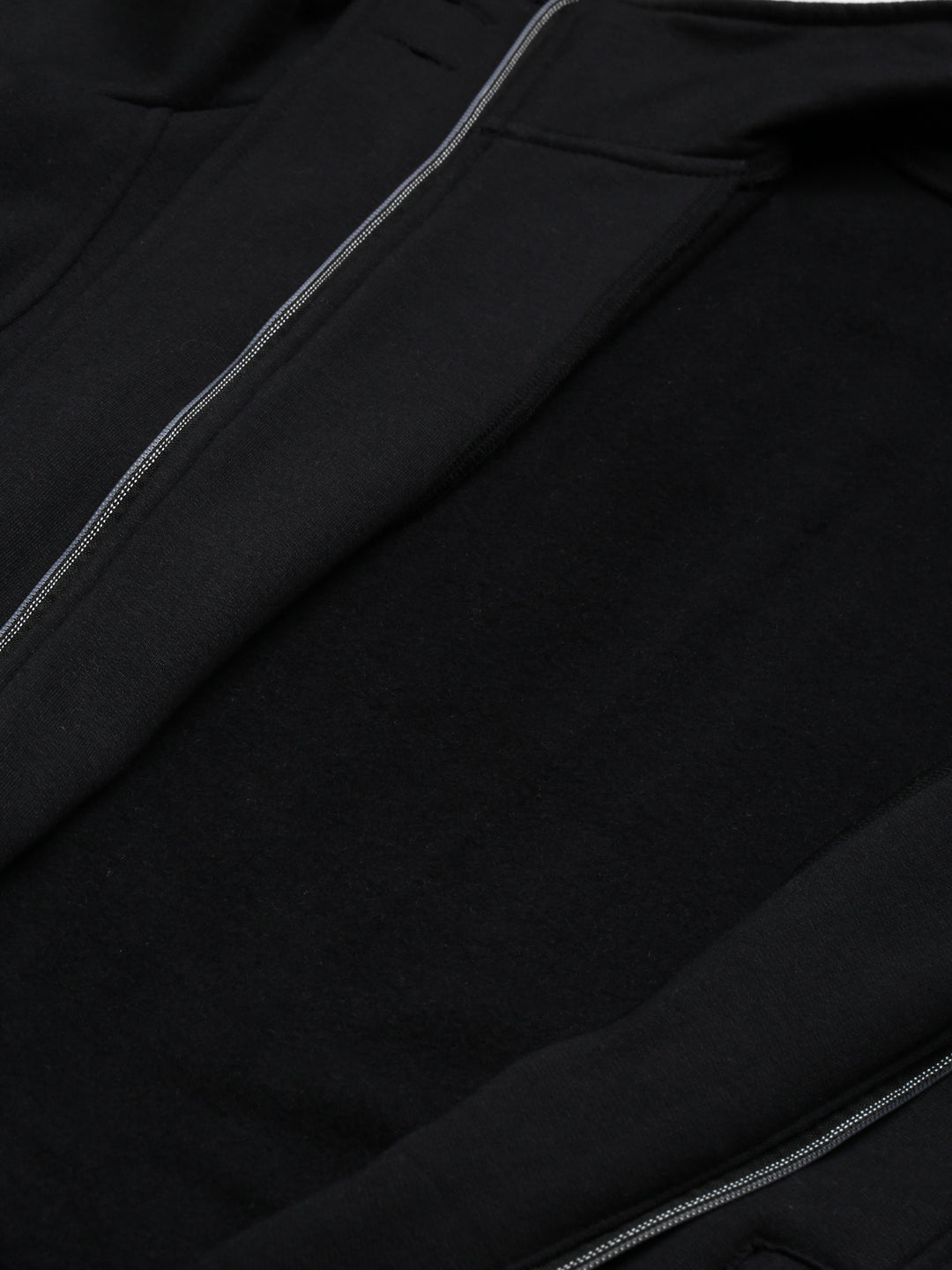 Mock Collar Fleece Front-Open Sweatshirt