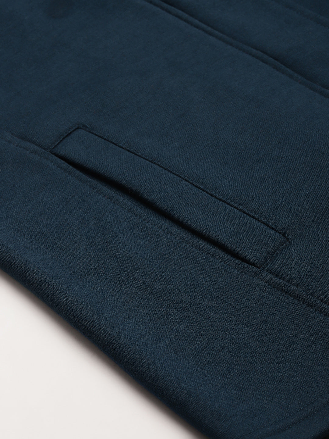 Mock Collar Fleece Front-Open Sweatshirt