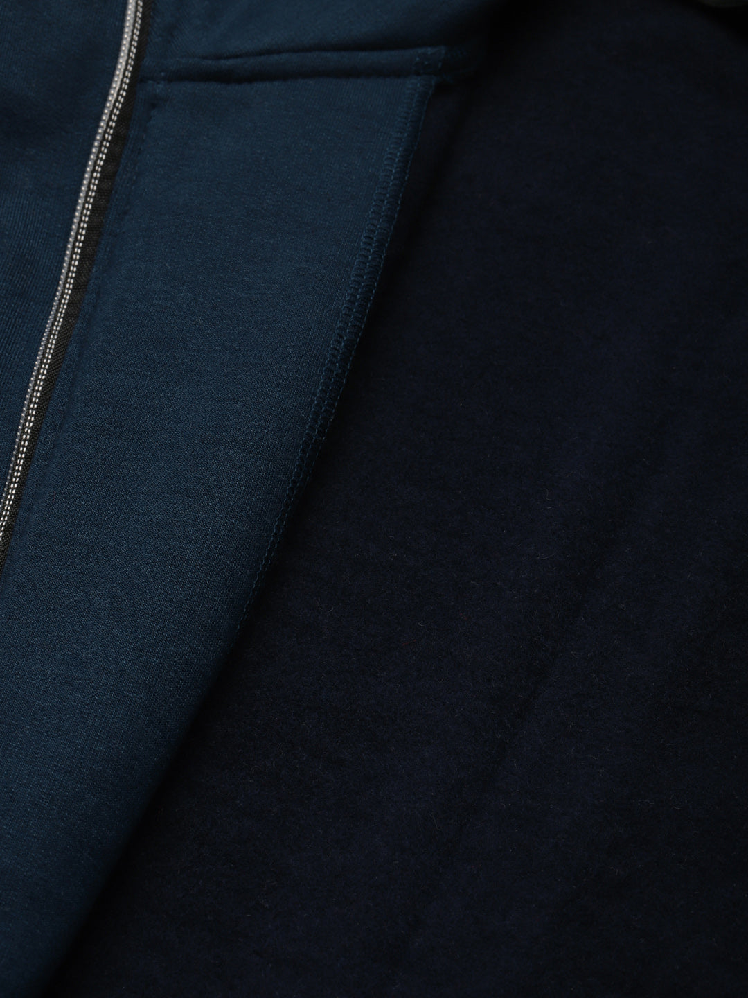 Mock Collar Fleece Front-Open Sweatshirt