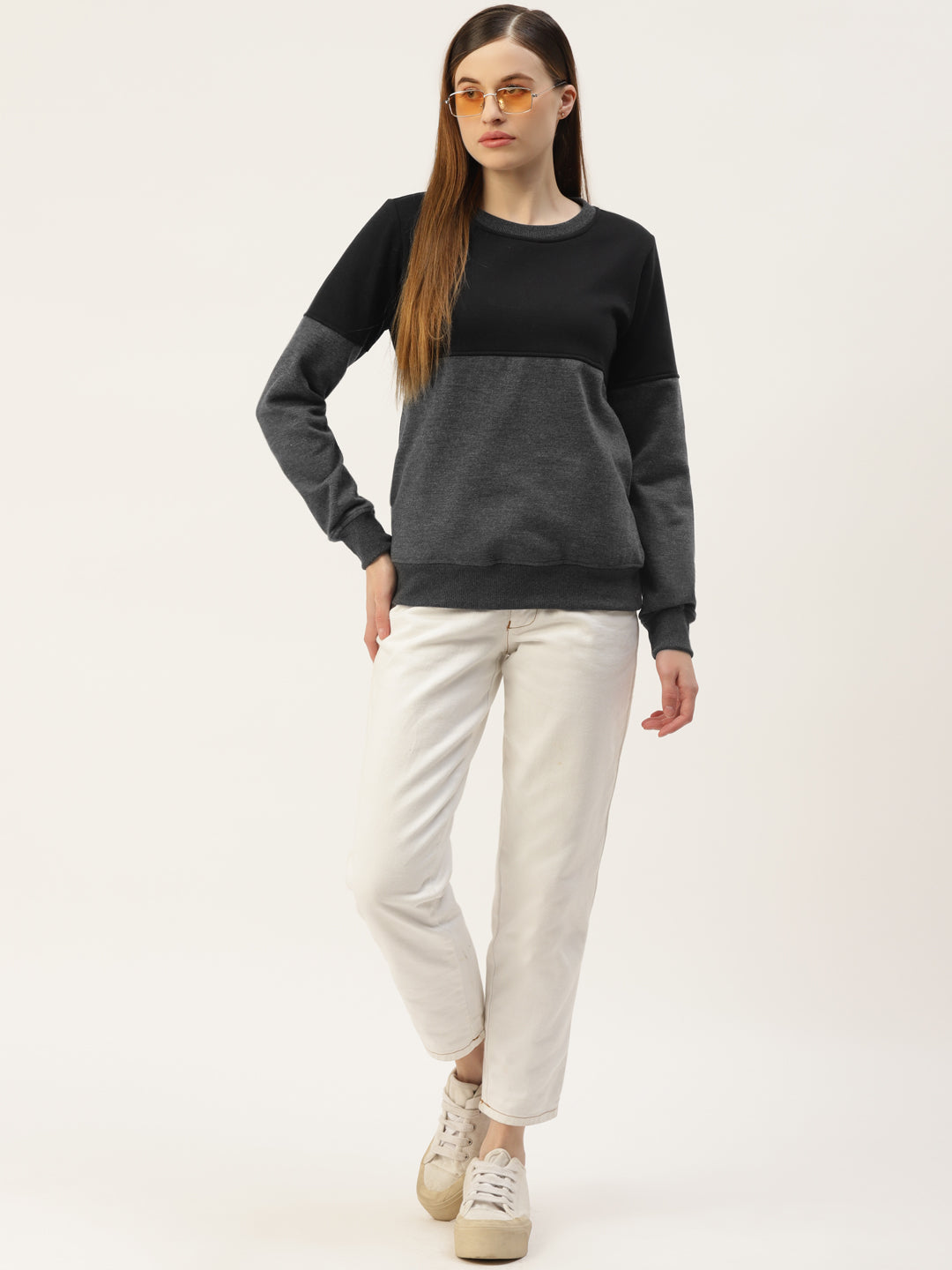 Colourblocked Pullover Sweatshirt