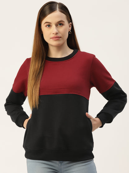 Colourblocked Pullover Sweatshirt
