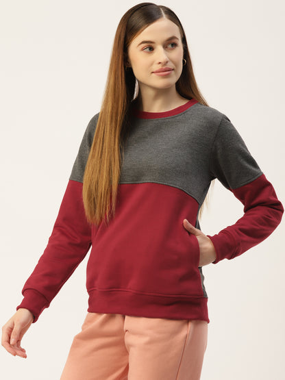 Colourblocked Pullover Sweatshirt