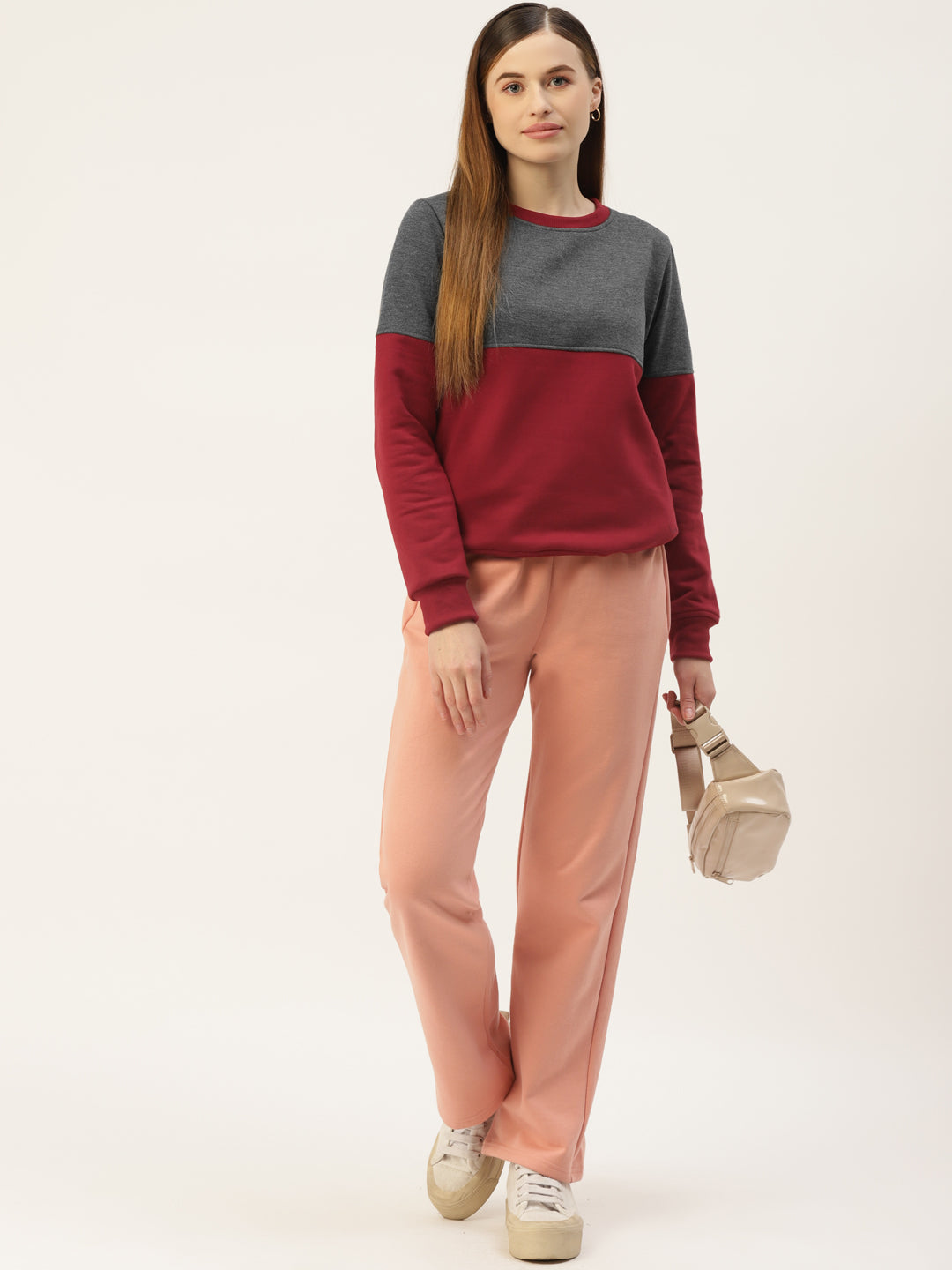 Colourblocked Pullover Sweatshirt