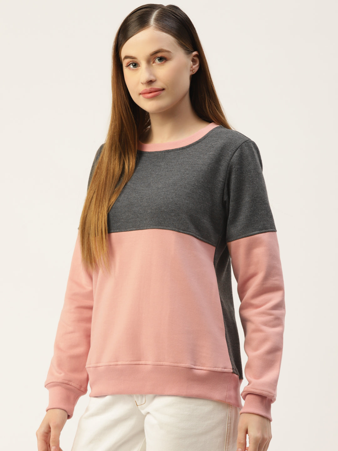 Colourblocked Pullover Sweatshirt